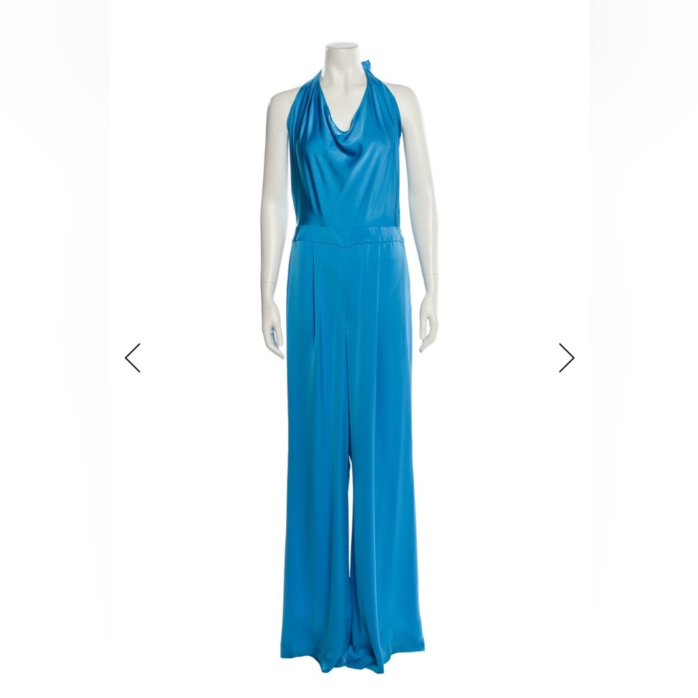 **SOLD** Ramy Brook Vibrant Blue Halter Jumpsuit